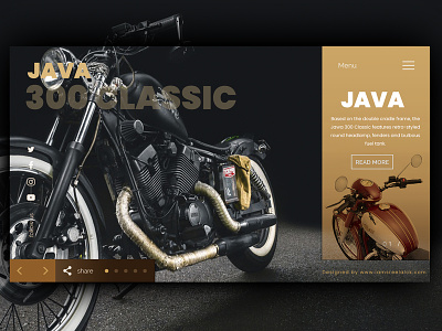 Java 300 Classic bike bullet classic design ui