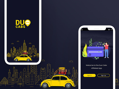 Taxi App design driver illustration taxi app taxi driver vector