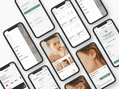 Jewelry Ecommerce Web App branding design ui