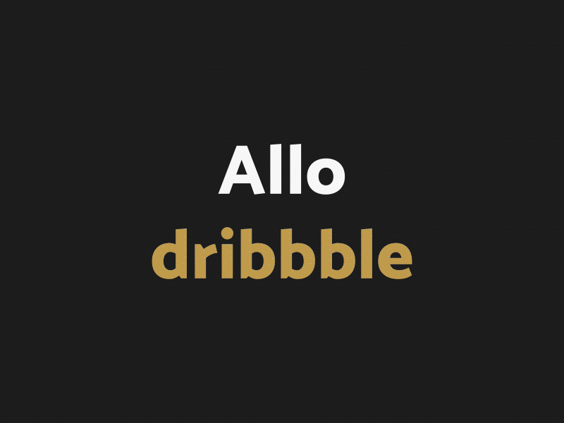Allo dribbble 2d logo motion design