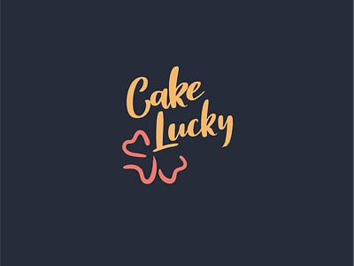 Cake Lucky branding logo typography