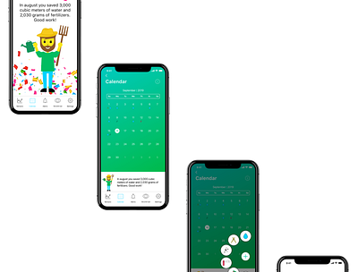 Calendar for farmers app application application design design graphic design illustration ui ux