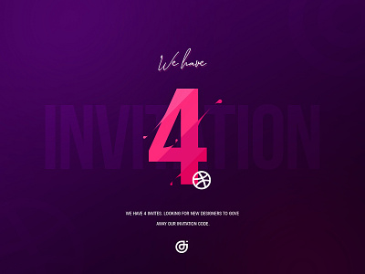 Dribbble 4 Invitation