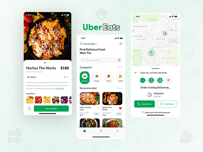 Uber Eats Redesign calorie tracker doordash food app food delivery apps grubhub swiggy appapp cakecarb manager uber eats driver ubereats zomato