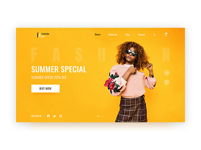 Fashion Hat Landing page design fashion landing landing page shopping shopping website ui ux design user inteface website