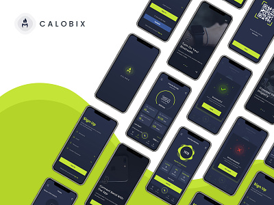 Calobix Fitness App application design design fitness fitness app illustration ios app design minimal onboarding screen ui ui ux design user interface