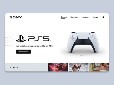 Sony PS5 UI Design Concept | Rish Designs