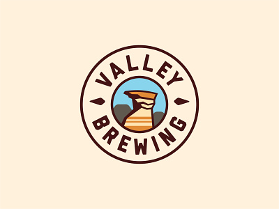 Valley Brewing Logo & Icon branding brewery canada craft beer drumheller valley
