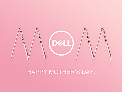 Happy mother's day. dell laptop mom mother pink