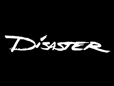 "Disaster" Custom Type type typography vector