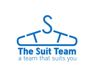 The Suit Team Logo logo design the suit team