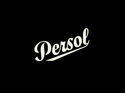 Logotype Redraw — Persol hand lettering lettering logo logotype script type typography
