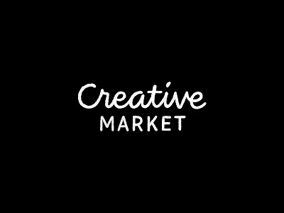 Logotype Redraw #4 — Creative Market lettering logo logotype script type typography wordmark