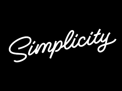 Simplicity lettering quotes script typography