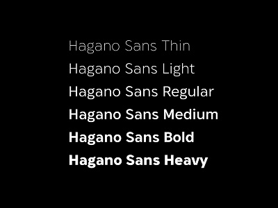 Hagano Sans Preview 2 font sans serif typeface