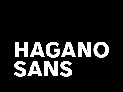 Hagano Sans Preview 3 font typeface