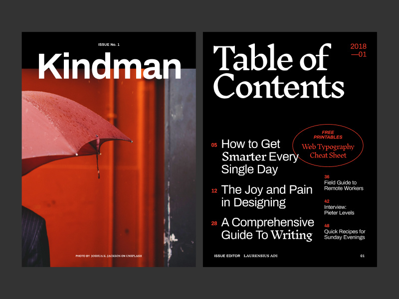 Magazine Layout Exercise figma typefaces google fonts typography magazine layout