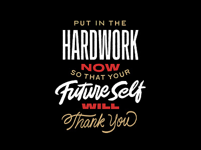 Hardwork hand lettering lettering procreate quotes script typography