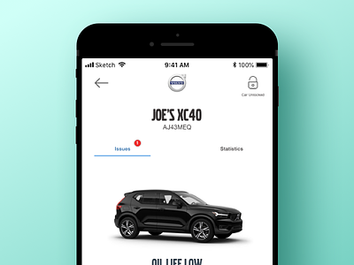 Volvo Preveiw app car ios ui ux volvo