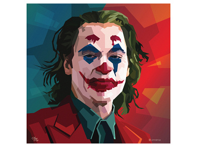 JOKER artwork colorful fanart illustration illustrator joker movie poster vector wpap