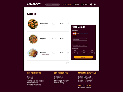 MAMAPUT CHECKOUT PAGE adobe photoshop branding design design challenge figma flat icon illustration illustrations landing page lettering macbook minimal type typography ui ux vector web website