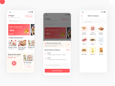 Delivery application appdesign branding dailyui delivery app delivery app design delivery service design home screen homepage design illustration interaction ios ios app design iosdesign landing page design typography ui uidesignpatterns ux webdesign