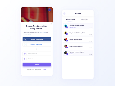 Activity - Mobile App Design activity app design appdesign branding design dribbble homepage design illustration interaction ios iosdesign logodesign notifications typography ui uidesignpatterns ux webdesigner website design websites