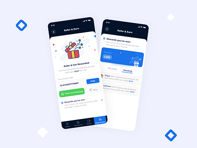 Refer&Earn - App design by Elayamanikandan on Dribbble