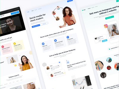 Landing page UI Kit for sale💵