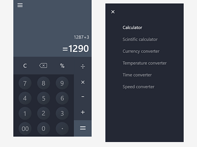 DailyUi 004-Calculator