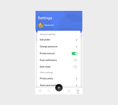 DailyUI 007-settings adobe xd android app app branding dailyui design dribbble illustration ios typography ui ux