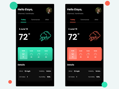 DailyUI 037 - Weather app