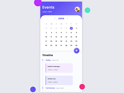 DailyUI 038 - Scheduling