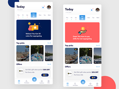 Waste segregation - Ios app adobe xd android app branding dailyui design dribbble environment design homepage design illustraion ios ios app ios app design iosdesign layoutdesign typography ui uidesign uidesignpatterns ux waste management