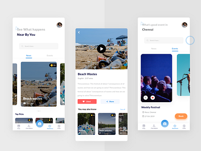 Events- ios app adobe xd android app awareness branding dailyui design dribbble event app illustraion ios iosdesign news registration page typography ui uidesign uidesignpatterns uiuxdesign ux uxdesign