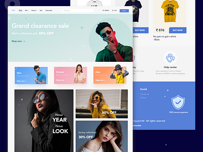 E-commerce website - Fasho adobe xd android app branding dailyui design dribbble ecommerce ecommerce app ecommerce design fashion footer design ios offers ui uidesignpatterns ux website website builder website concept website design