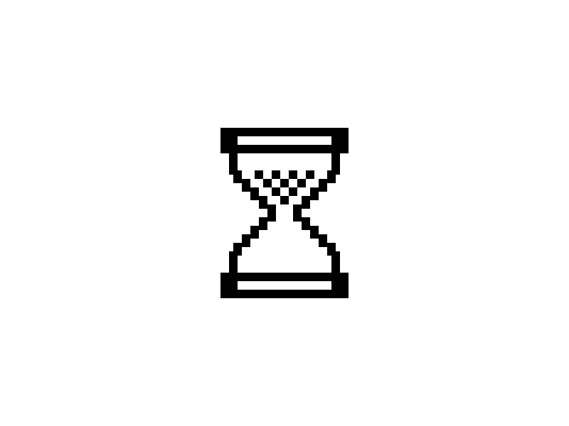 Hourglass Icon animated gif hourglass icon retro susan kare time