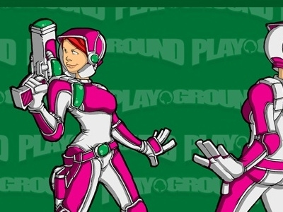 Playground Space Girl Character Design