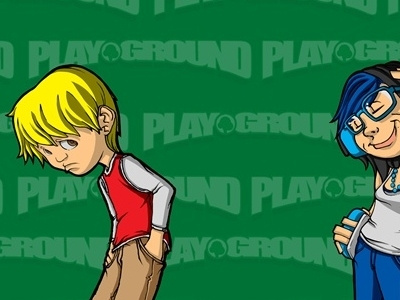 Playground Backup C Design Two character design comic concept art graphic novel illustration