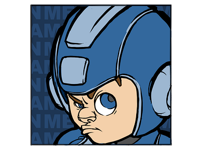 Mega Man 2 cartoon cartoon character cartoon comic cartoon illustration freelance freelance illustrator gaming megaman nes nintendo retro