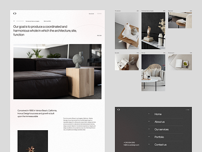 Inovus Redesign architecture design agency interior interior website minimalistic minimalistic design portfolio project page ui ux web design