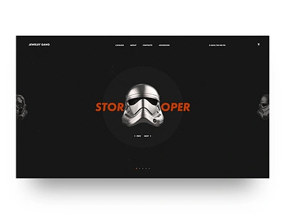 Jewelry gang black jewelry jewelrygang sketch starwars stormtrooper ui web