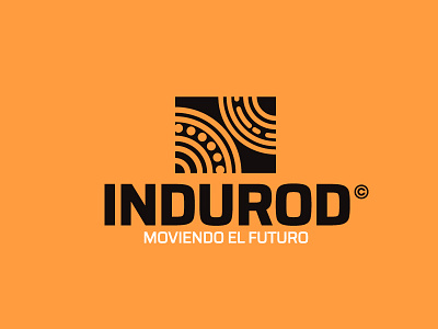Indurod Bearing Logo art barba rosa bearing brand cali colombia design graphic design graphicdesign industry logo