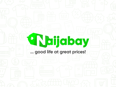 Naijabay e-Store branding design icon illustration logo minimal product design web