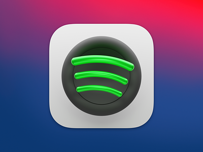 Spotify Dark macOS BigSur - Social media & Logos Icons