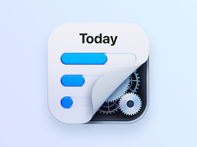 Daily Time Tracking 3d app bars daily design gears lucas haas macos time tracking