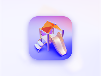 Playground Icon 3d app design icon illustration lucas haas