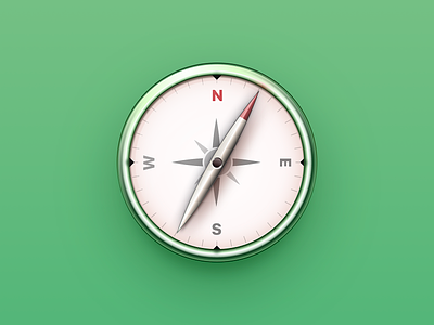 Compass compass icon illustration lucas haas macos icon ui ux