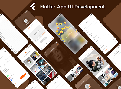 Flutter Front End UI android app android app design brand design flutter flutter developers flutter ui front end illustration ios app ios design mobile app social app design ui design uiux uiuxdesign ux design