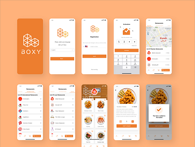 Arabic Mobile App | Boxy adobe xd android app branding design illustration mobile mobile app mobile app design ui ui ux